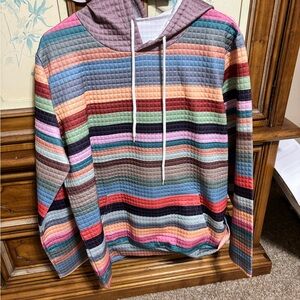 Source Unknown Red and Pink Sweatshirt Vibrant Design